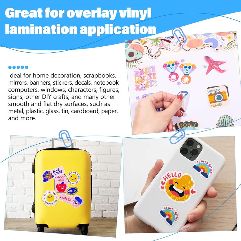 TECKWRAP Printable Vinyl Sticker Paper for Inkjet Printer Matte White Printable Sticker Paper Waterproof 8.26" x 11.69" A4 Size 28Pcs/Pack for Photo, Scrapbooking, Craft Cutters - Image 5